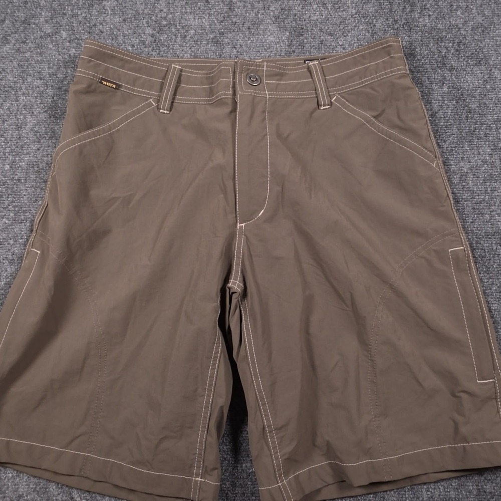 Kuhl Renegade Shorts Mens 35 Brown Hiking Quick Dry Stretch Lightweight Outdoors